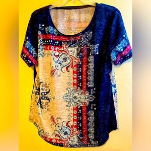 Allison Daley Vibrant Blouse, Size PL